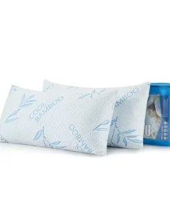 Set of 2 Firm Cooling Bamboo Pillows