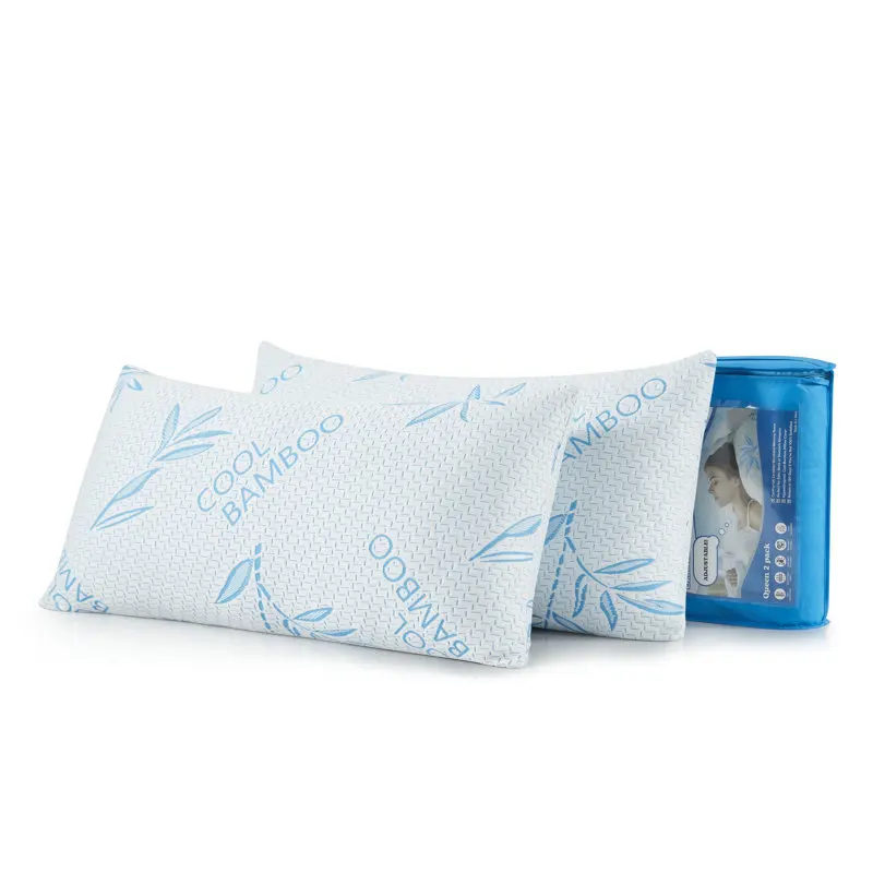 Set of 2 Firm Cooling Bamboo Pillows