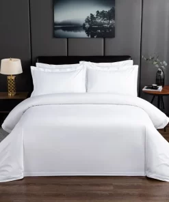 Hotel Linen Cotton Sateen Hotel Bedding Set Hotel Bed Sheets
