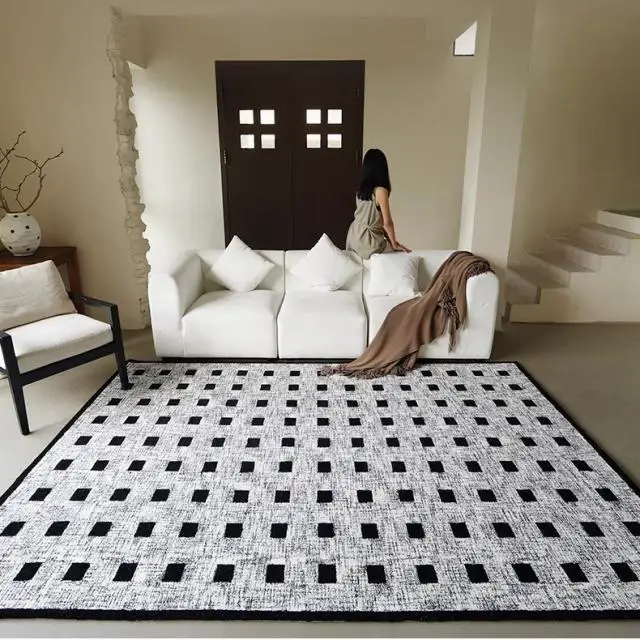 Wool Carpet - Handmade Living Room Rug - Premium Natural Fiber Soft & Durable