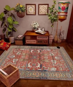 Retro Ethnic Carpets for Living Room Large Area Rugs Home Decor Hallway Boho Carpet Moroccan Bedroom Beside Floor Mat