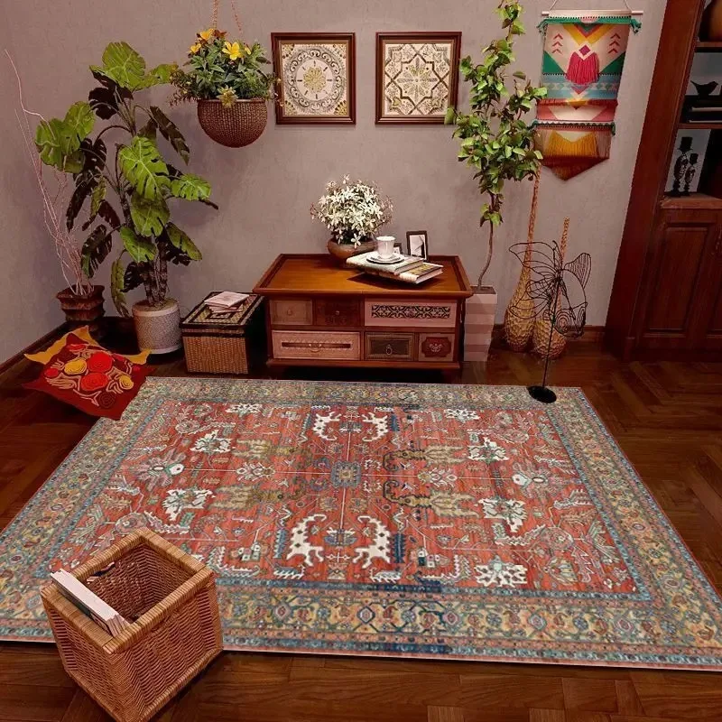 Retro Ethnic Carpets for Living Room Large Area Rugs Home Decor Hallway Boho Carpet Moroccan Bedroom Beside Floor Mat
