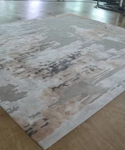 Exquisit Abstract Bedroom Carpet Rug Orange Purple Blue Gray Master Bedroom Area Rug