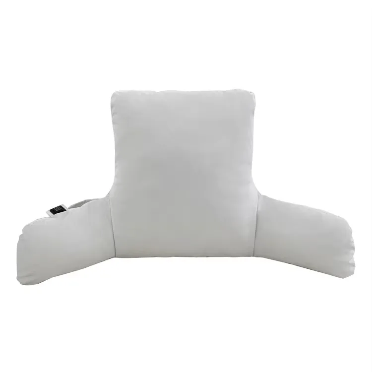 Large Shredded Memory Foam Backrest Lounge Cushion Reading Pillow Knitted Arm Rests and Back Support for SleepHeated Pillow