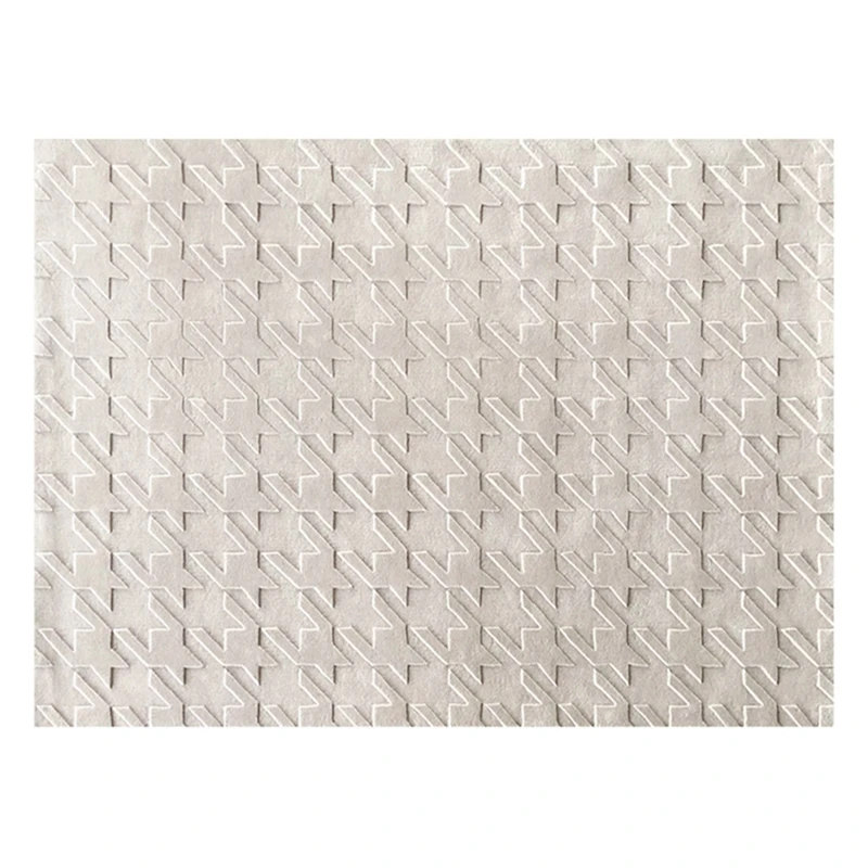 White Design Wool silk viscose Hotel Rug Floor Hand Tufted Carpet Rugs