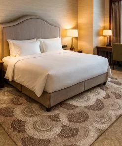 Handmade Silk Wool Carpet Floral Pattern Washable and Anti-Slip for Bedroom & Living Room Hand Tufted