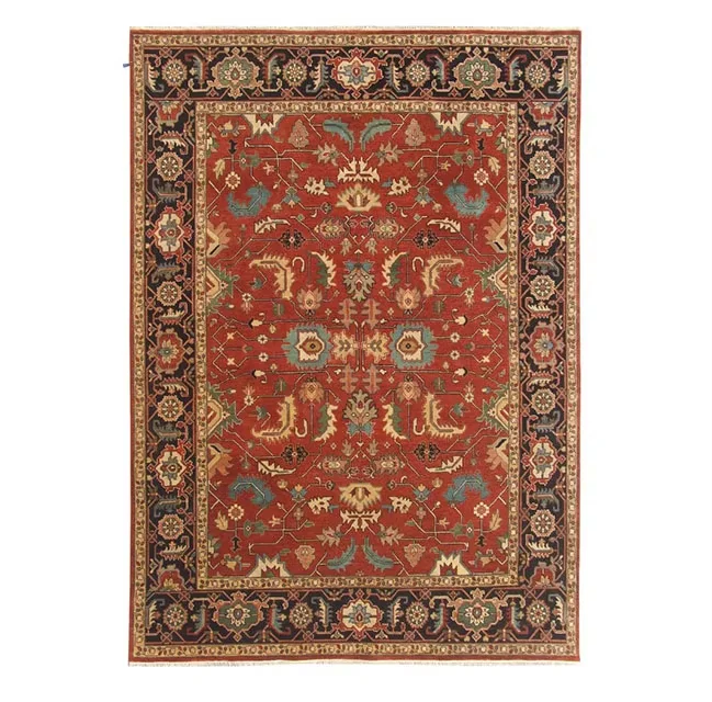 Elegant Premium Handmade Persian Rectangle Wool Carpet Eco-friendly Non-Slip High Quality Stunning Colors Area Rugs Sets Home