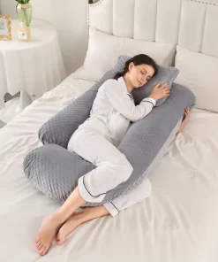 Uniquely Designed U Shape Create Comfy Positions Extra Support Pregnancy Sleeping Pillow