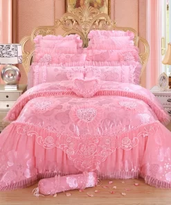 Cotton Woven 4-Piece Comforter Set Bedding Sheet Set with 300tc Thread Count Hotel Style Bed Cover