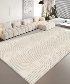 Carpet Wool and High-end Style of Beige Carpet for Living Room and Bedroom