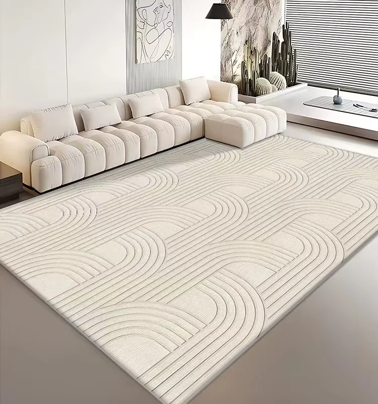 Carpet Wool and High-end Style of Beige Carpet for Living Room and Bedroom