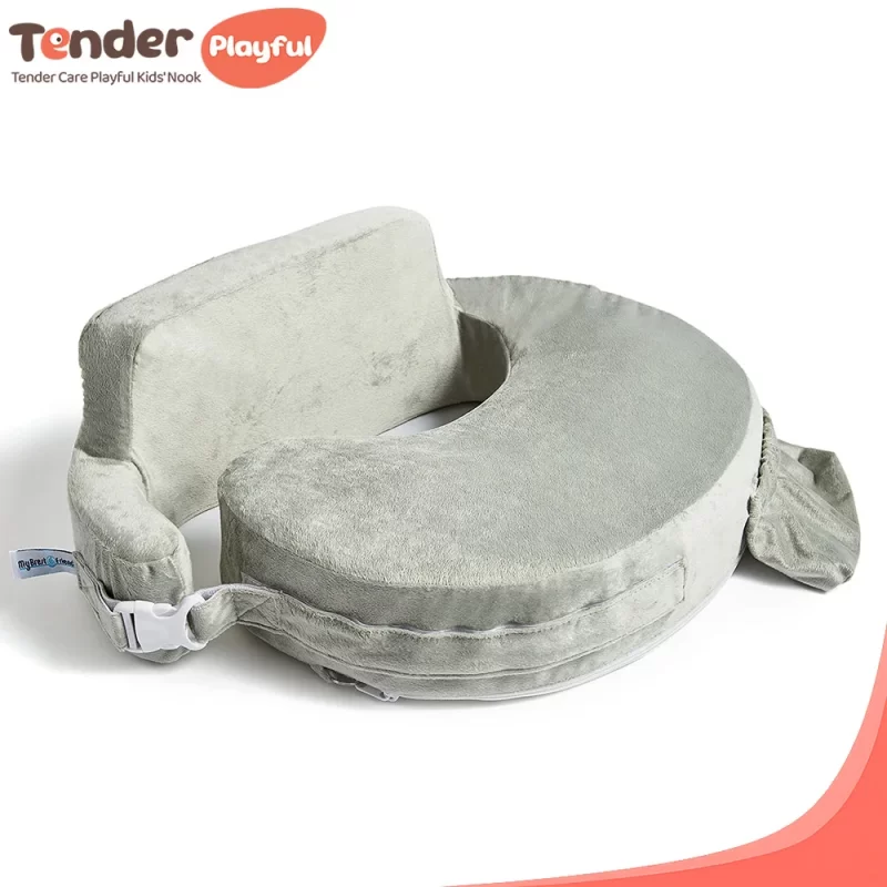 Adjustable High Density Nursing Breastfeeding Pillow for Ultimate Support for Mom & Baby with Handy Side Pocket